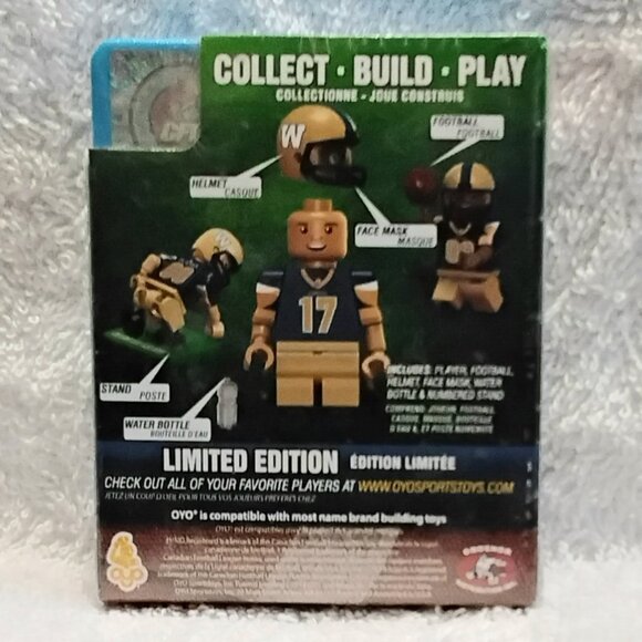 3/$25 Sealed 2014 CFL Nick Moore Mini Figure G1LE Series 1 by OYO Sports!! - Picture 4 of 4